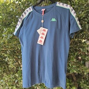 Kappa Kids Boys Blue T-Shirt Large NWT‎ Tee Shirt